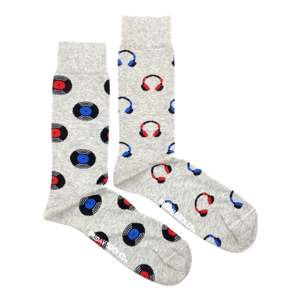 Men&#39;s Record &amp; Headphone Socks