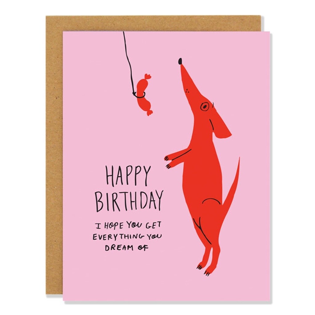 Dog Dreams Birthday Card