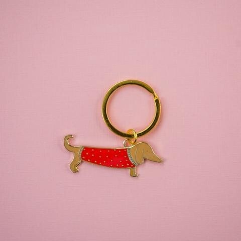 Wiener Dog Keychain