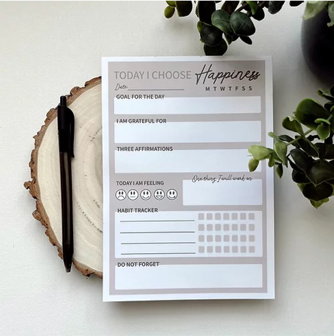 Self Care Planner Notepad
