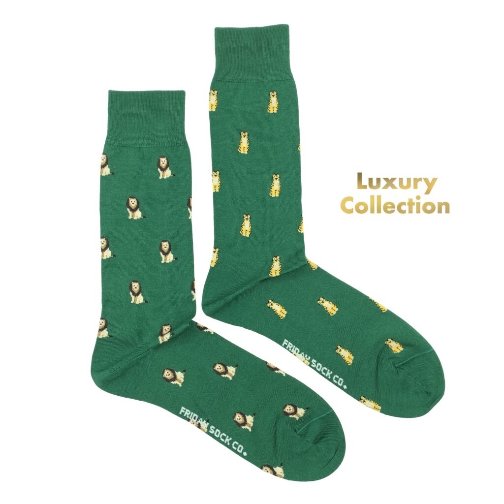 Men&#39;s Luxury Lion &amp; Tiger Socks