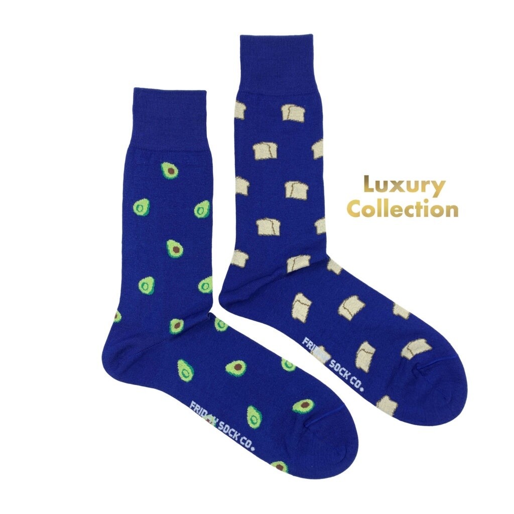Men&#39;s Luxury Avocado &amp; Toast Socks