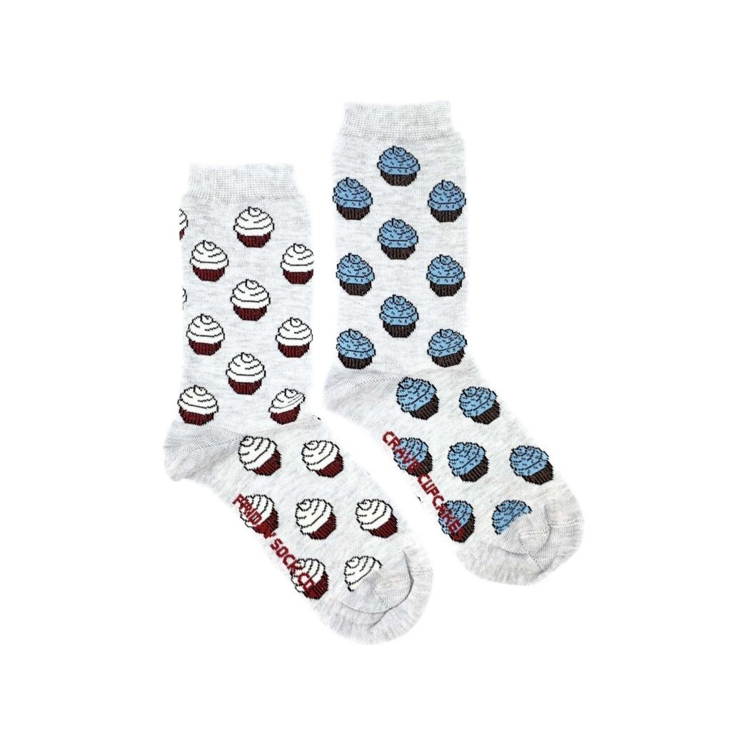 Women&#39;s Grey Crave Cupcake Socks
