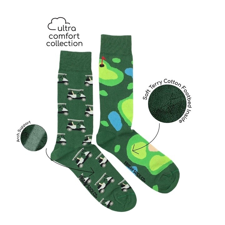 Men&#39;s Ultra Comfort Golf Cart Socks