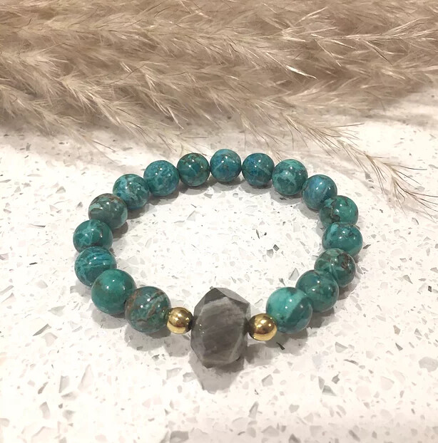 African Turquoise with Labradorite