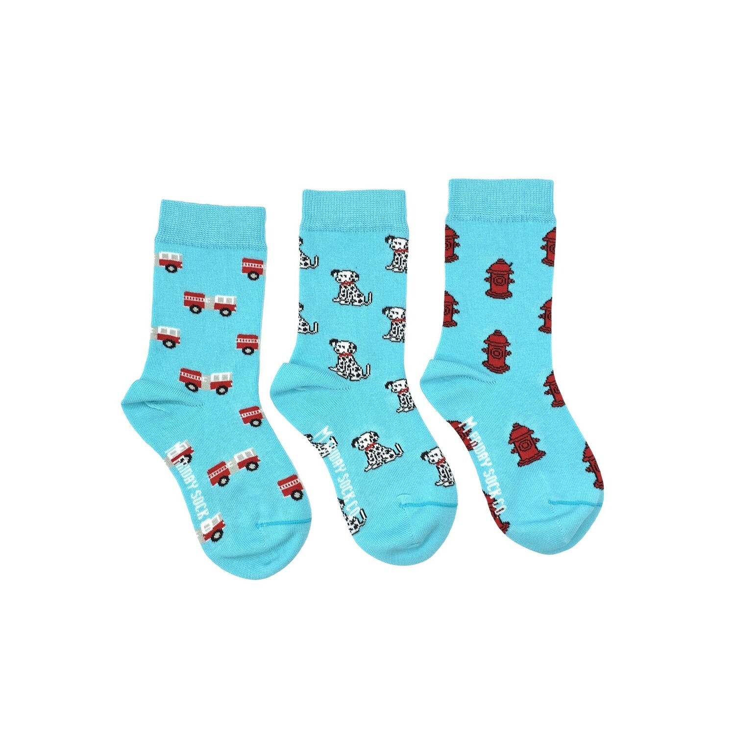 Kid&#39;s Fire Truck, Hydrant &amp; Dalmation Socks