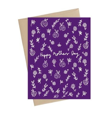 Mom Purple Flowers
