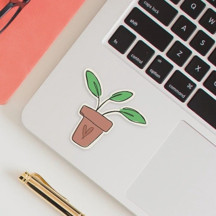 Pot of Love Sticker