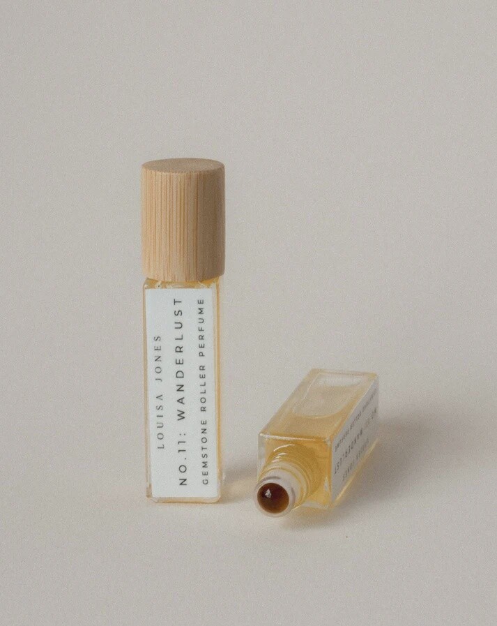 Natural Perfume Roll on Gemstone, Scent: No. 11 Wanderlust Natural Gemstone Roller Perfume