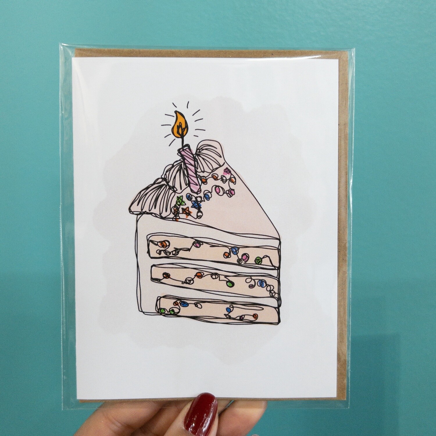 Confetti Cake Greeting Card