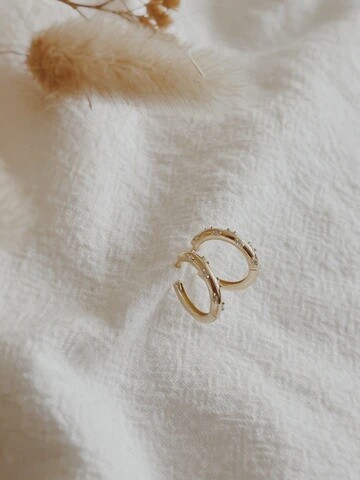 Sprinkle Huggie Hoops