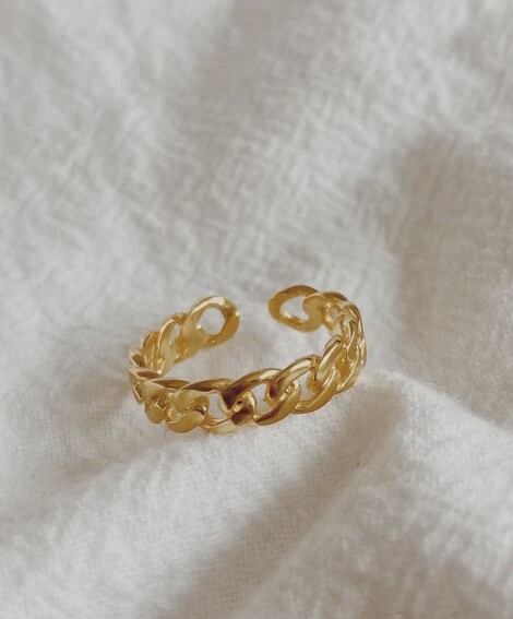 Gold Chain Ring