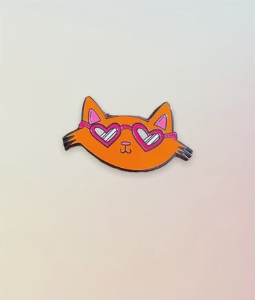 Cool Cat Enamel Pin