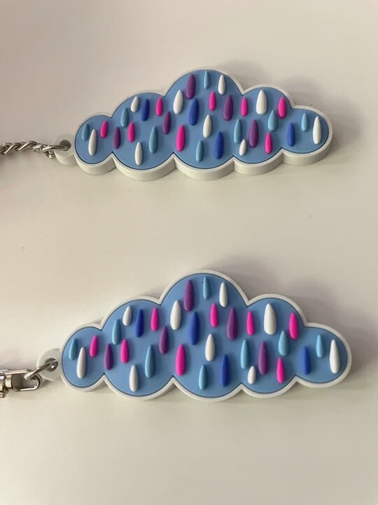 Raincloud Keychain