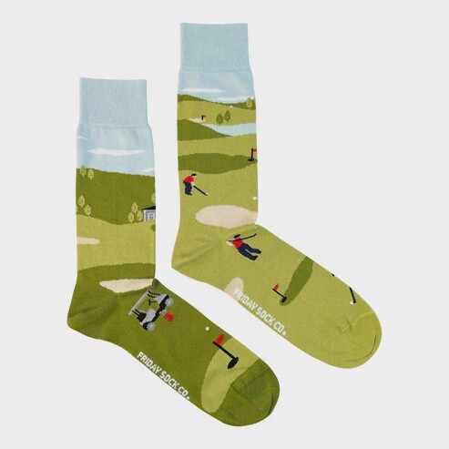 Men&#39;s Golf Scene Socks