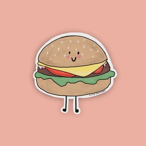 Burger Vinyl Sticker
