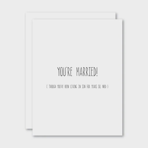 You&#39;re married - nbd