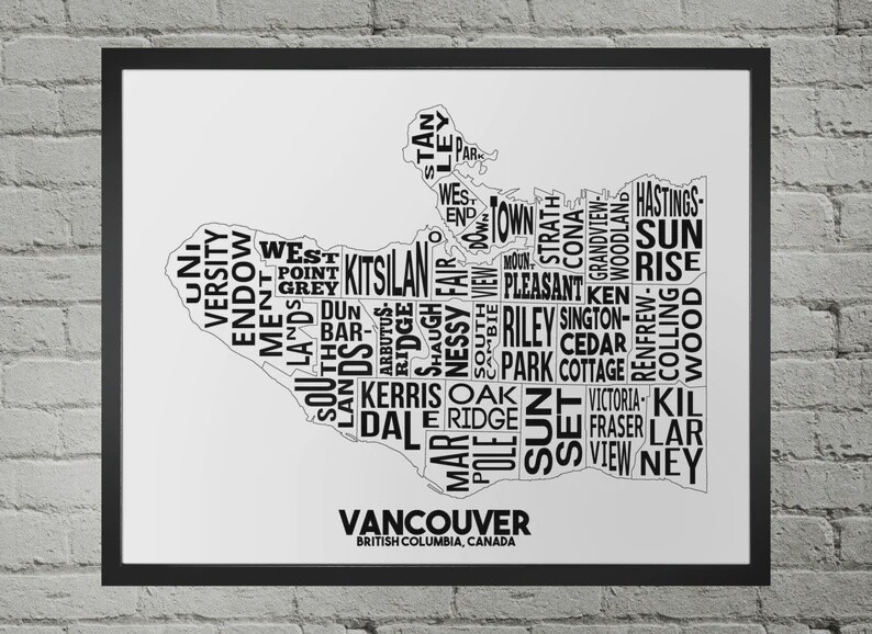 Vancouver Neighbourhood Map