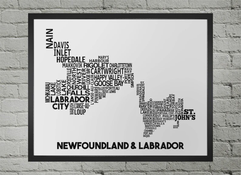 Newfoundland Cities Map