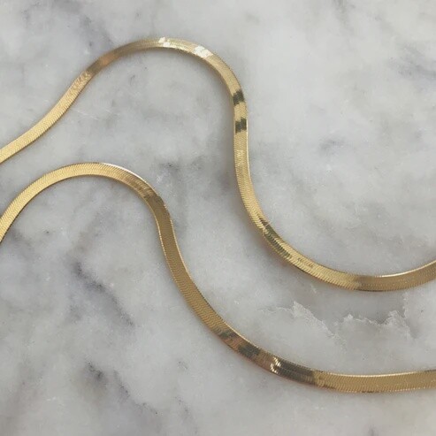 Magic Herringbone Chain in Gold 16&quot;