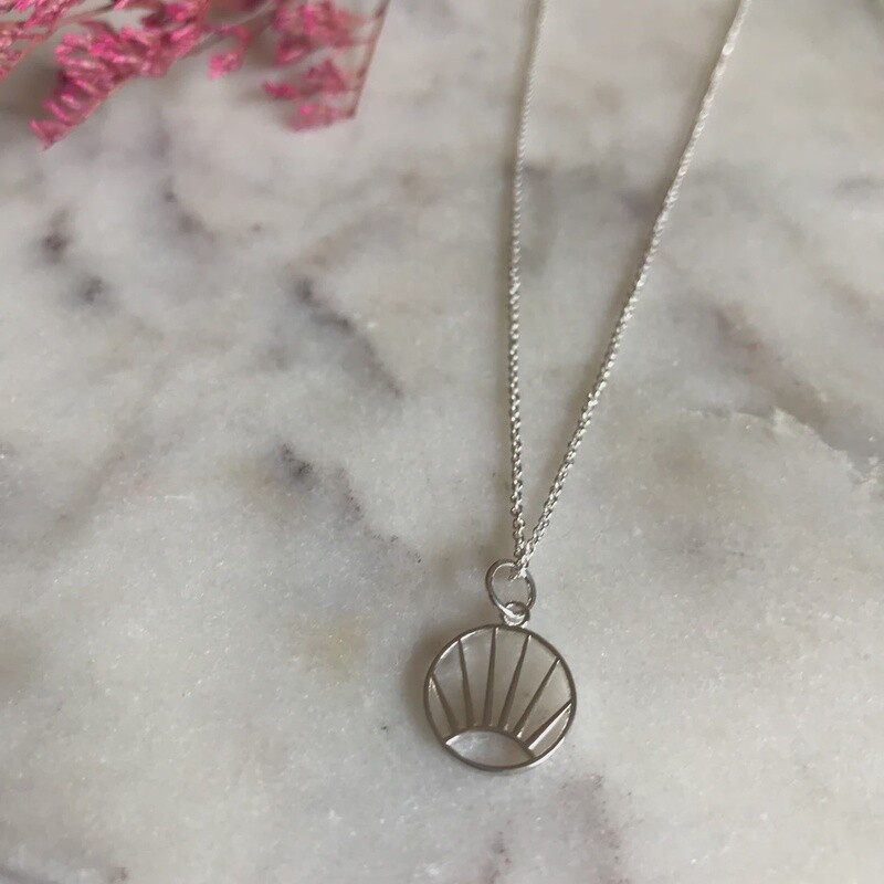 Spring Sunset Charm Necklace 18&quot;