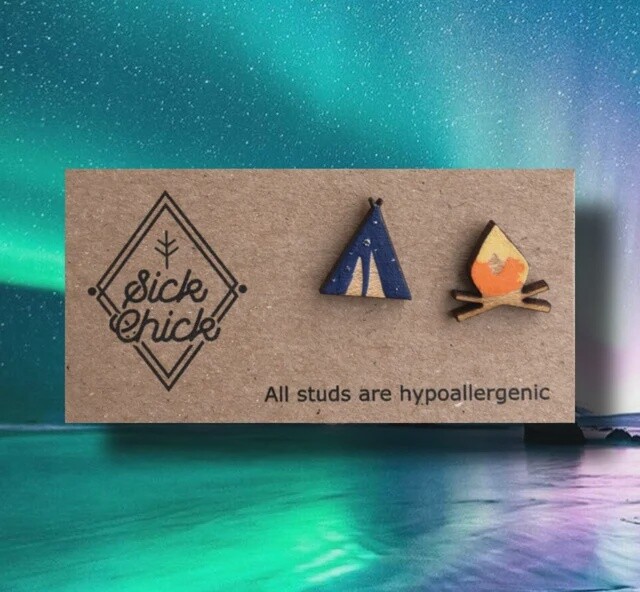 Earrings Camping