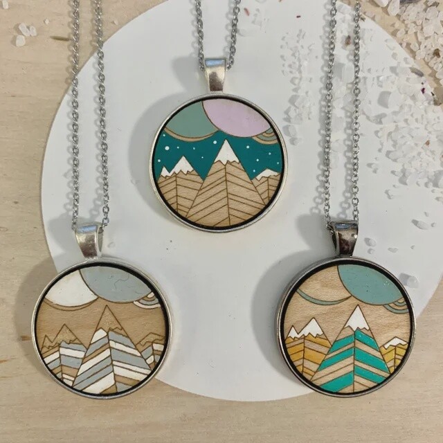 Necklace Mountain with cloud