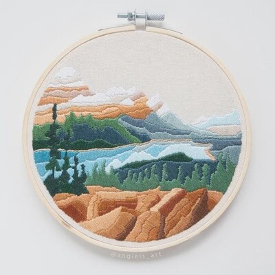 Peyto Lake- DIY Embroidery Kit