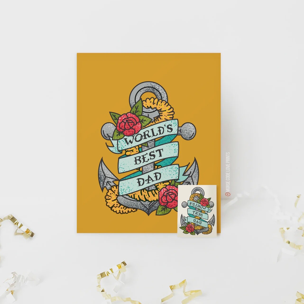 Fathers Day Tattoo Card