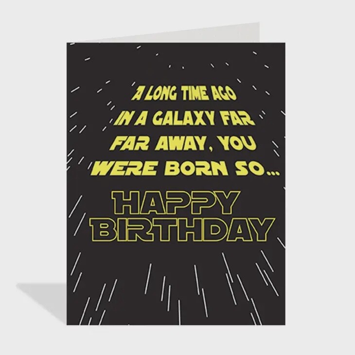 Galaxy Birthday - Birthday Card