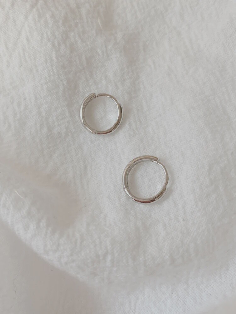 Simple Huggie Hoops