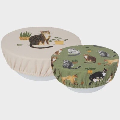 Cat Collective Bowl Covers Set of 2