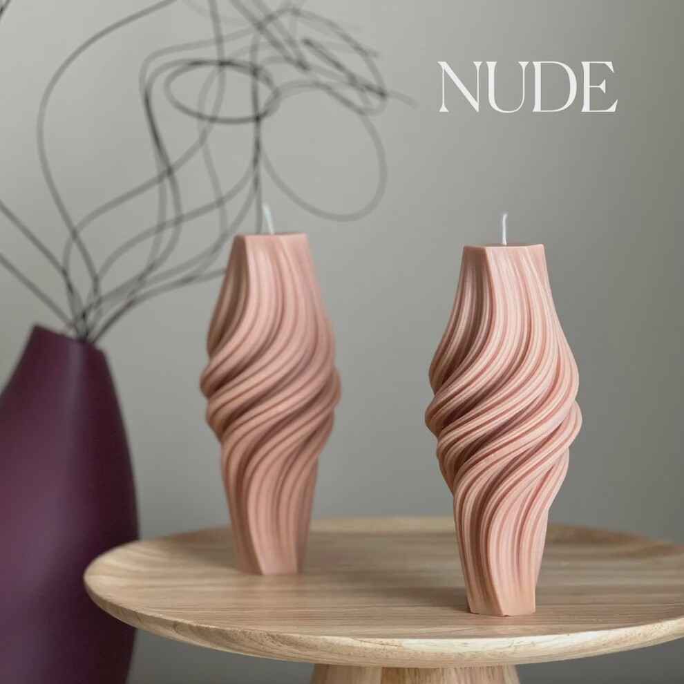 Wavy Roman Pillar, Colour: Nude