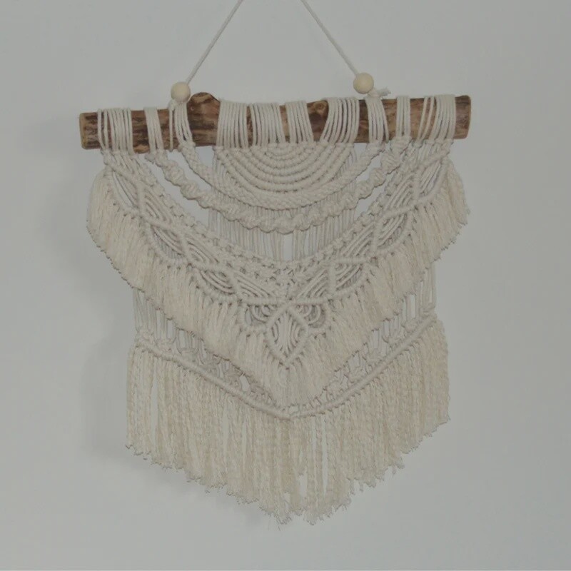 Macrame Feather Branch