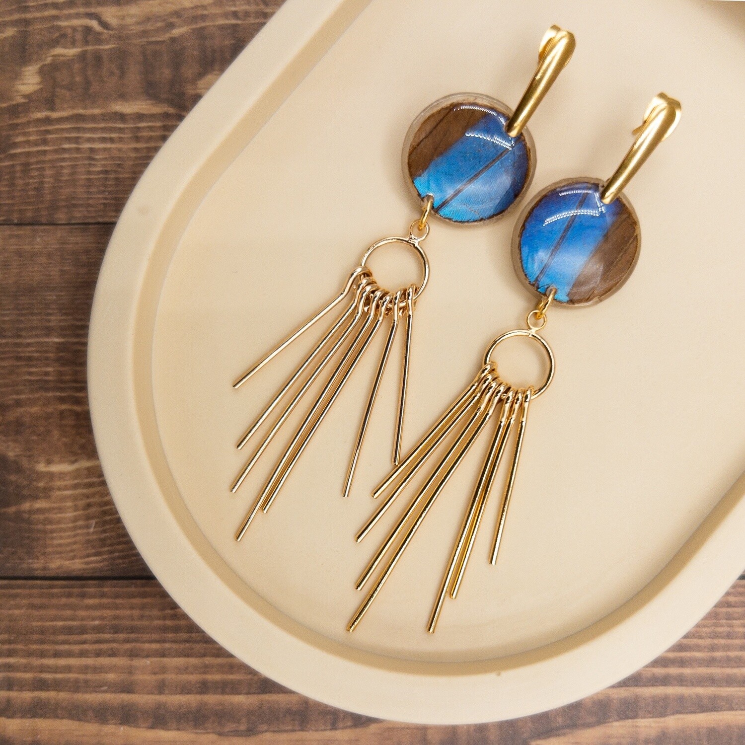 Gold Needle Earrings
