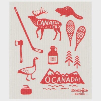 O Canada Swedish Sponge Cloth