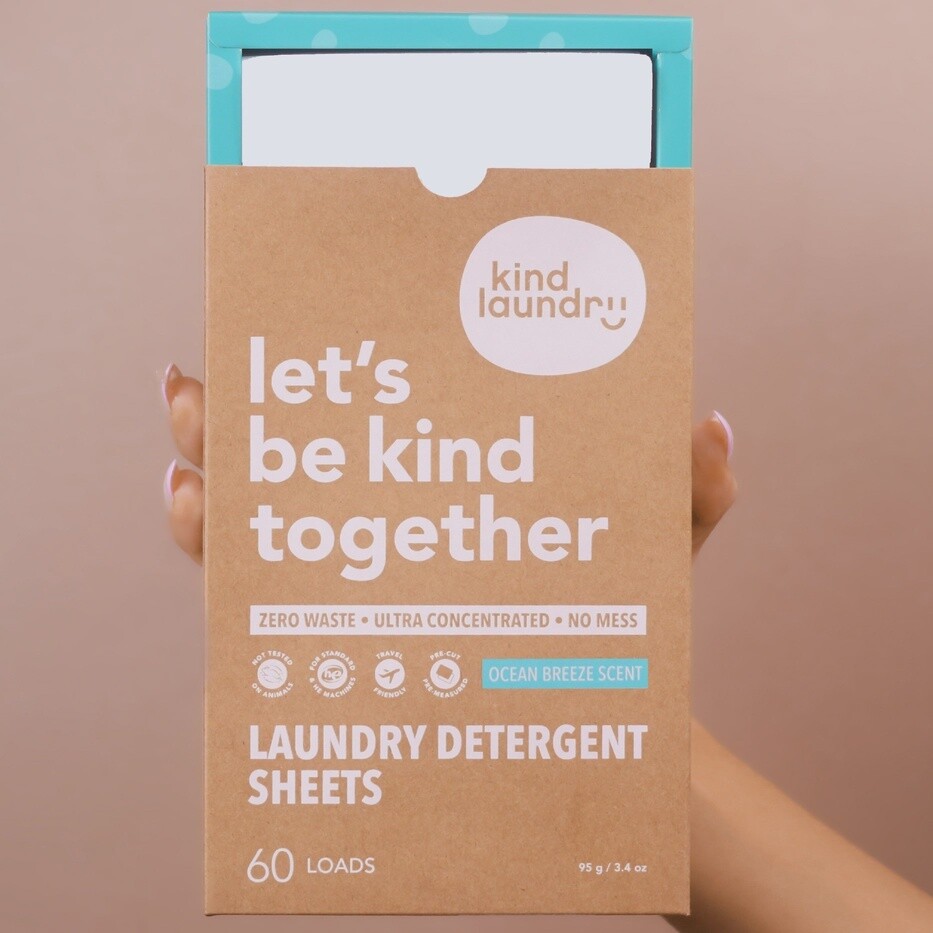 Zero Waste Laundry Detergent Sheets (Ocean Breeze)