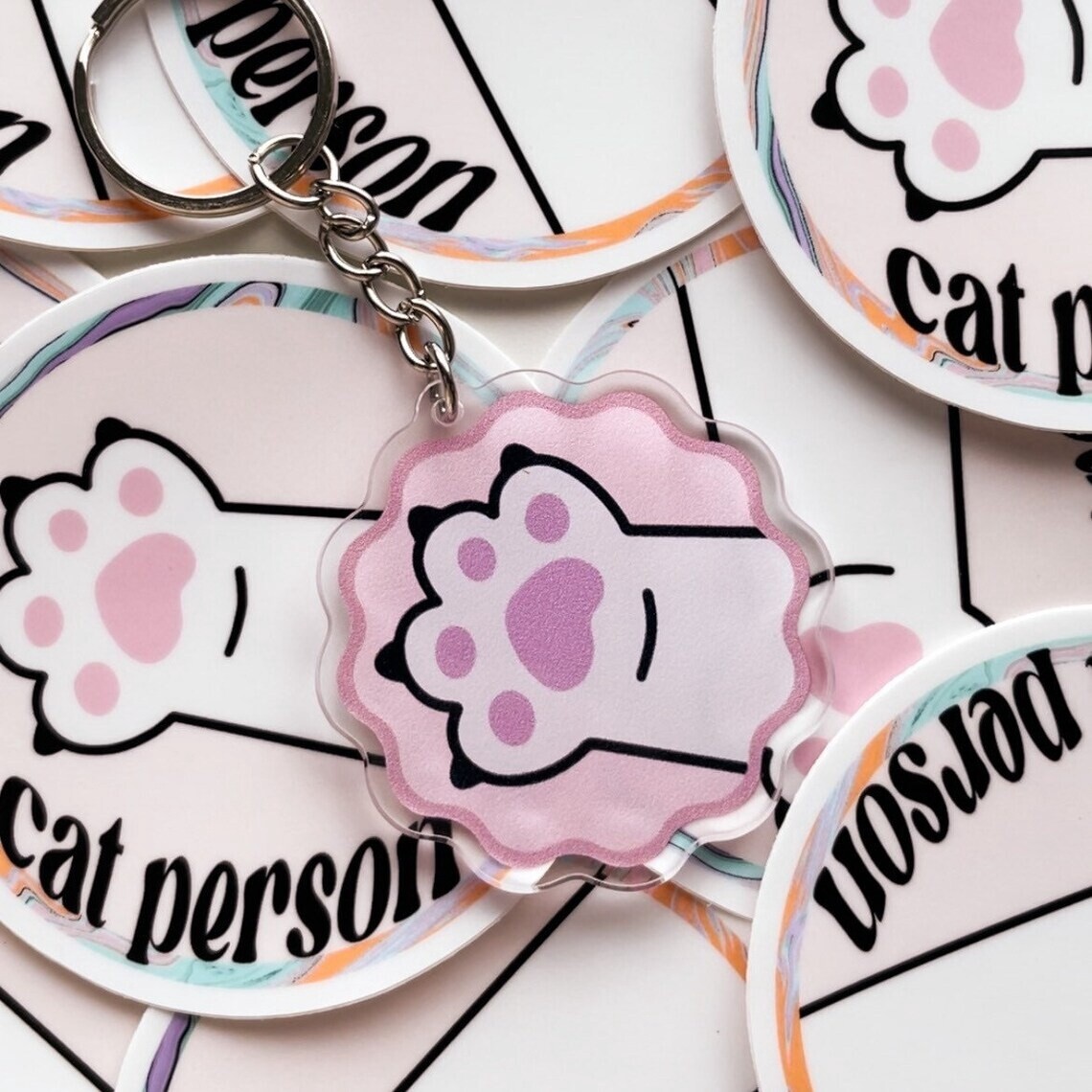 Cat Paw Keychain