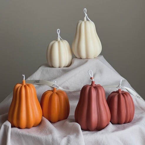 Autumn Pumpkin Candle Set