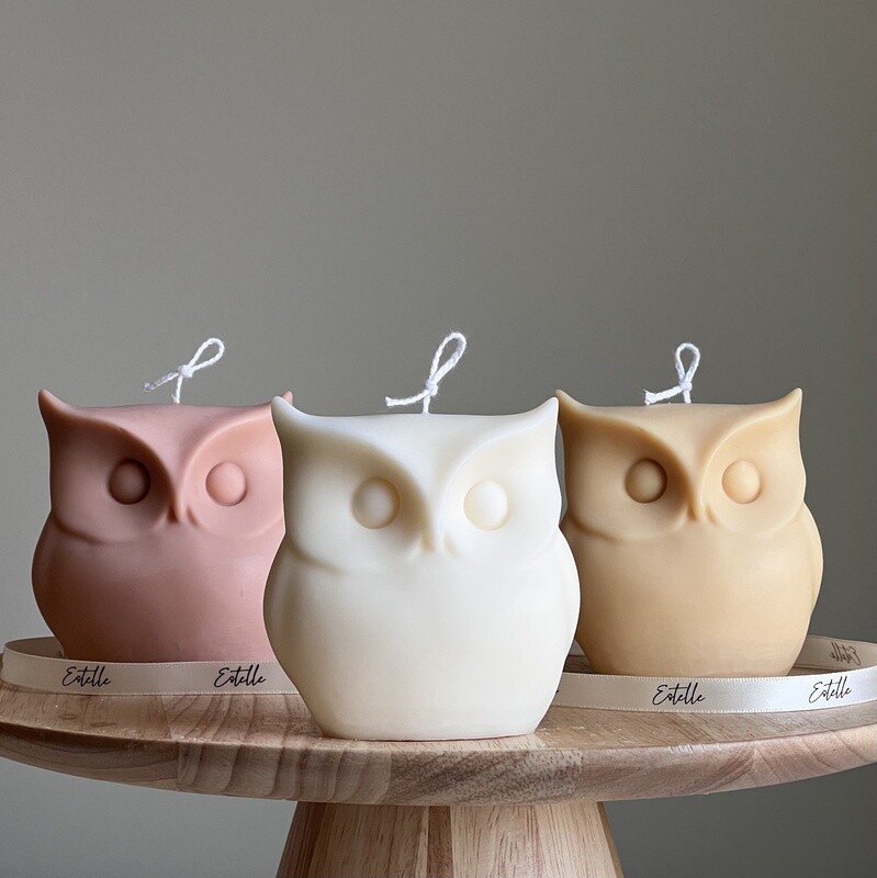 Owl Candle