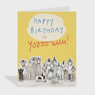 Dog Choir - Birthday Card