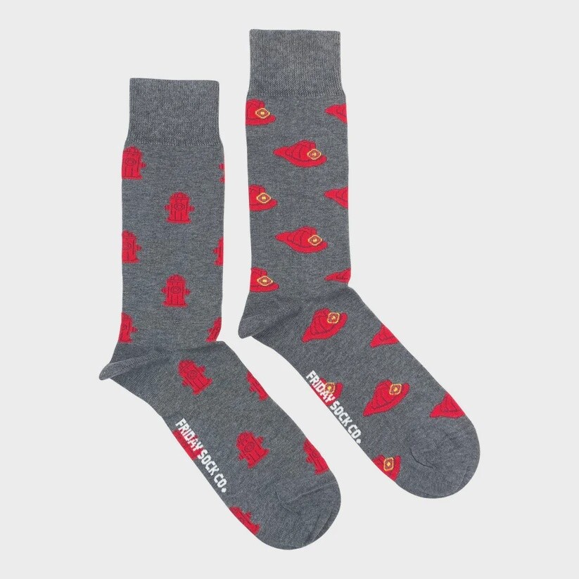 Men&#39;s Fire Hydrant &amp; Helmet Socks