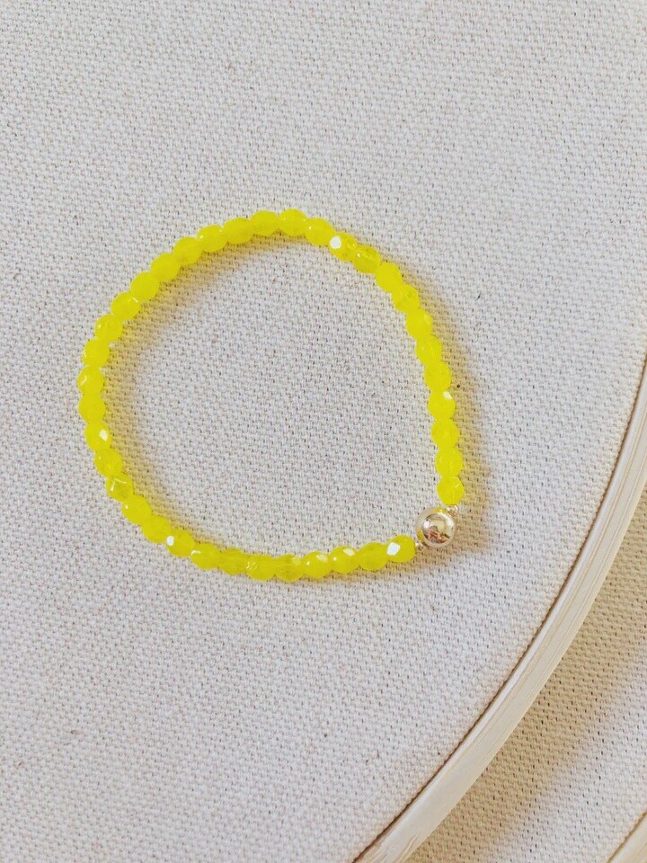 Anhelo Stretch Bracelet, Colour: Yellow