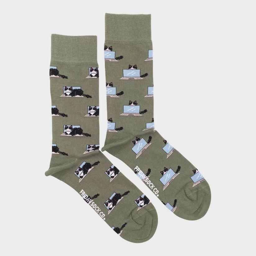 Men&#39;s Fluffy Cat Socks