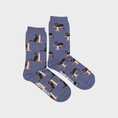 Women&#39;s Cozy Black Cat Socks