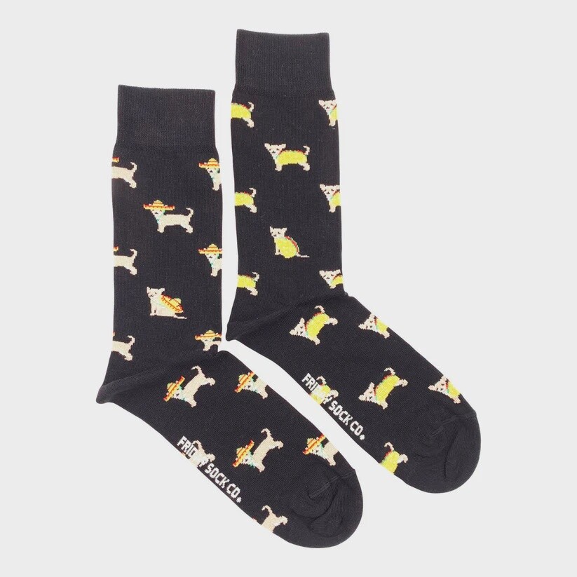 Men&#39;s Taco Dog Socks
