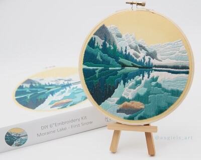 Moraine Lake - First Snow DIY Embroidery Kit