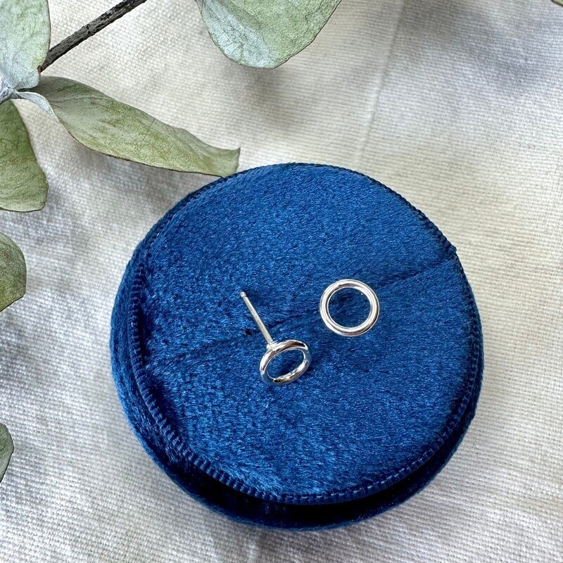 Silver Full Circle Studs