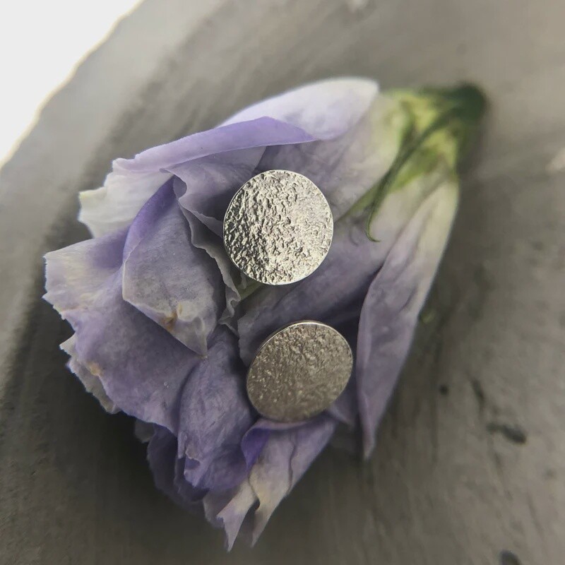 Silver Sun Studs