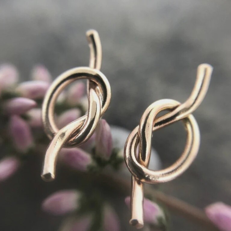 Goldfill Knot Studs